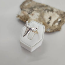 Load image into Gallery viewer, READY TO SHIP - Shark Tooth Ring - 925 Sterling Silver &amp; 14k Gold Fill FJD$ - Adorn Pacific - Rings
