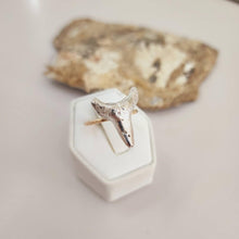 Load image into Gallery viewer, READY TO SHIP - Shark Tooth Ring - 925 Sterling Silver &amp; 14k Gold Fill FJD$ - Adorn Pacific - Rings
