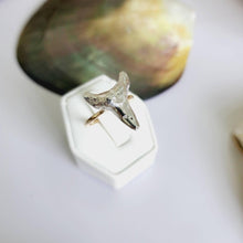 Load image into Gallery viewer, READY TO SHIP - Shark Tooth Ring - 925 Sterling Silver &amp; 14k Gold Fill FJD$ - Adorn Pacific - Rings
