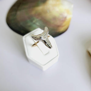 READY TO SHIP - Shark Tooth Ring - 925 Sterling Silver & 14k Gold Fill FJD$ - Adorn Pacific - Rings