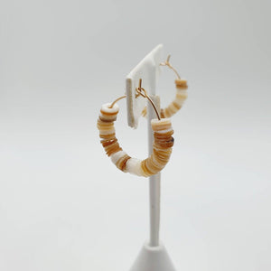 CONTACT US TO RECREATE THIS SOLD OUT STYLE Shell Hoop Earrings - 14k Gold Fill FJD$ - Adorn Pacific - All Products