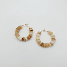Load image into Gallery viewer, CONTACT US TO RECREATE THIS SOLD OUT STYLE Shell Hoop Earrings - 14k Gold Fill FJD$ - Adorn Pacific - All Products
