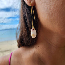 Load image into Gallery viewer, CONTACT US TO RECREATE THIS SOLD OUT STYLE Shell Threader Earrings - 14k Gold Fill FJD$ - Adorn Pacific - Earrings
