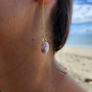 CONTACT US TO RECREATE THIS SOLD OUT STYLE Shell Threader Earrings - 14k Gold Fill FJD$ - Adorn Pacific - Earrings