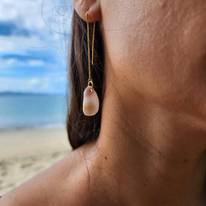CONTACT US TO RECREATE THIS SOLD OUT STYLE Shell Threader Earrings - 14k Gold Fill FJD$ - Adorn Pacific - Earrings