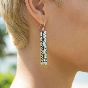 READY TO SHIP Tapa Earrings in 18k Gold Vermeil - FJD$ - Adorn Pacific - All Products