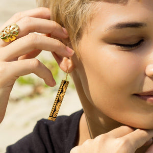 READY TO SHIP Tapa Earrings in 18k Gold Vermeil - FJD$ - Adorn Pacific - All Products