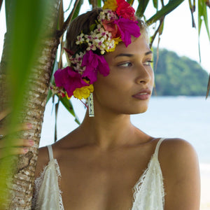 READY TO SHIP Tapa Earrings in 18k Gold Vermeil - FJD$ - Adorn Pacific - All Products