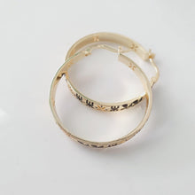 Load image into Gallery viewer, READY TO SHIP Tapa Hoop Earrings in 18k Gold Vermeil - FJD$ - Adorn Pacific - All Products
