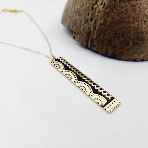READY TO SHIP Tapa Necklace in 18k Gold Vermeil & 14k Gold Fill - FJD$ - Adorn Pacific - All Products