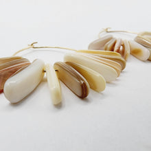 Load image into Gallery viewer, CONTACT US TO RECREATE THIS SOLD OUT STYLE Tumbled Shell Hoop Earrings - 14k Gold Fill FJD$ - Adorn Pacific - Earrings
