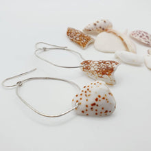 Load image into Gallery viewer, CONTACT US TO RECREATE THIS SOLD OUT STYLETumbled Shell Organic Shape Hoop Earrings - 925 Sterling Silver FJD$ - Adorn Pacific - All Products
