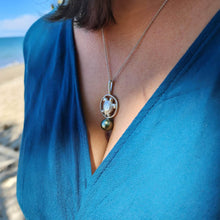Load image into Gallery viewer, READY TO SHIP Turtle &amp; Saltwater Pearl Necklace in 925 Sterling Silver - FJD$ - Adorn Pacific - All Products
