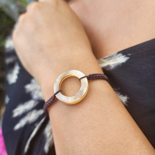 READY TO SHIP Unisex Mother of Pearl Woven Bracelet - FJD$ - Adorn Pacific - All Products