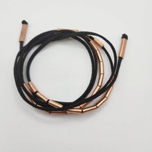 Load image into Gallery viewer, READY TO SHIP Unisex Multi Wrap Faux Suede Leather &amp; Copper Necklace / Bracelet - FJD$ - Adorn Pacific - All Products
