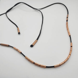 READY TO SHIP Unisex Multi Wrap Faux Suede Leather & Copper Necklace / Bracelet - FJD$ - Adorn Pacific - All Products