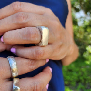 READY TO SHIP - Unisex Signet Ring - 925 Sterling Silver FJD$ - Adorn Pacific - Rings