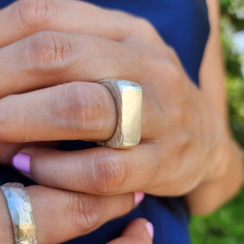 READY TO SHIP - Unisex Signet Ring - 925 Sterling Silver FJD$ - Adorn Pacific - Rings