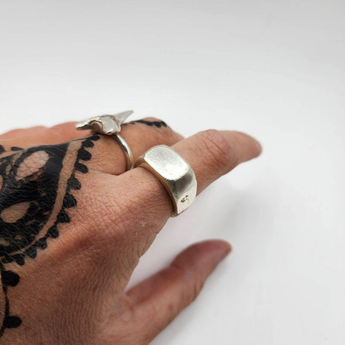 READY TO SHIP - Unisex Signet Ring - 925 Sterling Silver FJD$ - Adorn Pacific - Rings