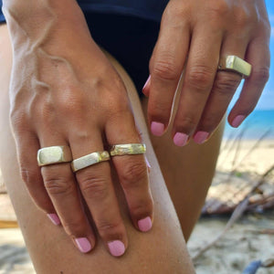 READY TO SHIP - Unisex Signet Ring - 925 Sterling Silver FJD$ - Adorn Pacific - Rings
