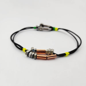 READY TO SHIP Unisex Stainless Steel, Copper and Nylon Bracelet FJD$ - Adorn Pacific - All Products