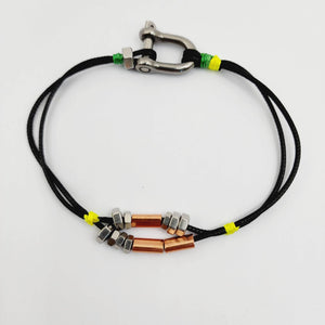 READY TO SHIP Unisex Stainless Steel, Copper and Nylon Bracelet FJD$ - Adorn Pacific - All Products