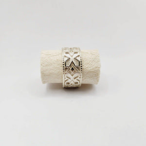 READY TO SHIP - Unisex Tapa Band - 925 Sterling Silver FJD$ - Adorn Pacific - Rings