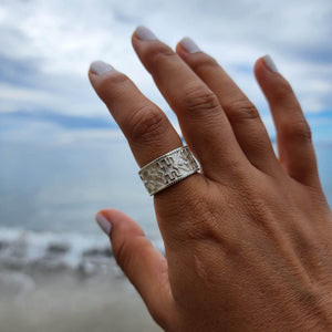 READY TO SHIP - Unisex Tapa Band - 925 Sterling Silver FJD$ - Adorn Pacific - Rings
