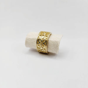 READY TO SHIP - Unisex Tapa Band - 9k Solid Gold FJD$ - Adorn Pacific - Rings
