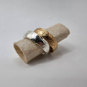 READY TO SHIP - Unisex Wide Band Ring - 9k Solid Gold or 925 Sterling Silver FJD$ - Adorn Pacific - Rings