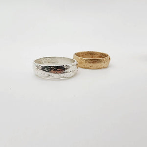 READY TO SHIP - Unisex Wide Band Ring - 9k Solid Gold or 925 Sterling Silver FJD$ - Adorn Pacific - Rings
