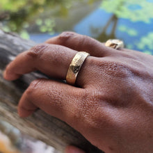 Load image into Gallery viewer, READY TO SHIP - Unisex Wide Band Ring - 9k Solid Gold or 925 Sterling Silver FJD$ - Adorn Pacific - Rings
