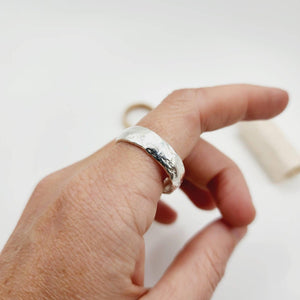 READY TO SHIP - Unisex Wide Band Ring - 9k Solid Gold or 925 Sterling Silver FJD$ - Adorn Pacific - Rings