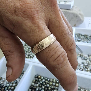 READY TO SHIP - Unisex Wide Band Ring - 9k Solid Gold or 925 Sterling Silver FJD$ - Adorn Pacific - Rings