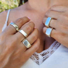Load image into Gallery viewer, READY TO SHIP - Unisex Wide Band Ring - 9k Solid Gold or 925 Sterling Silver FJD$ - Adorn Pacific - Rings
