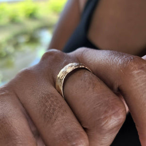 READY TO SHIP - Unisex Wide Band Ring - 9k Solid Gold or 925 Sterling Silver FJD$ - Adorn Pacific - Rings