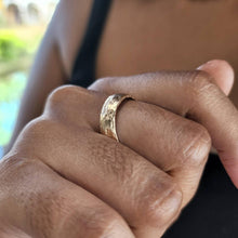 Load image into Gallery viewer, READY TO SHIP - Unisex Wide Band Ring - 9k Solid Gold or 925 Sterling Silver FJD$ - Adorn Pacific - Rings
