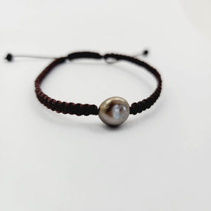 READY TO SHIP Unisex Woven Fiji Saltwater Pearl Bracelet - FJD$ - Adorn Pacific - All Products