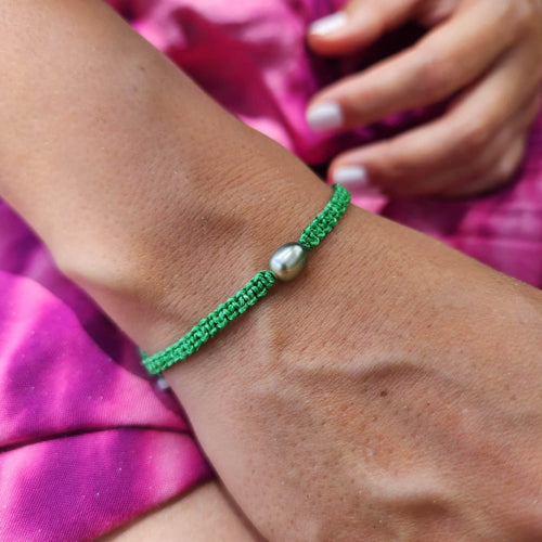 READY TO SHIP Unisex Woven Keshi Pearl Bracelet - FJD$ - Adorn Pacific - All Products