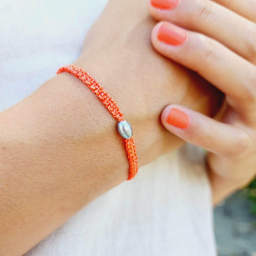 READY TO SHIP Unisex Woven Keshi Pearl Bracelet - FJD$ - Adorn Pacific - All Products