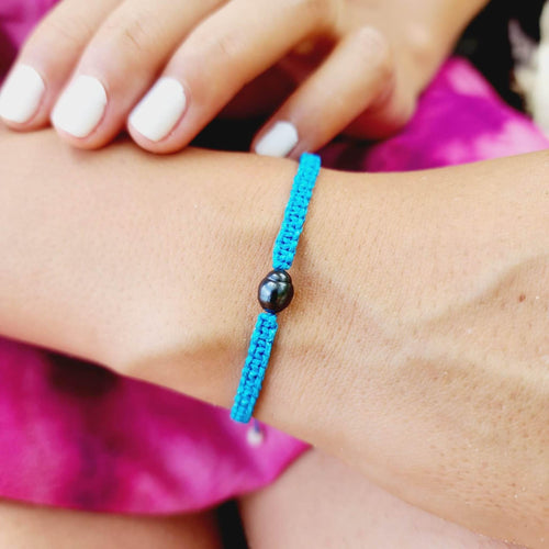 READY TO SHIP Unisex Woven Keshi Pearl Bracelet - FJD$ - Adorn Pacific - All Products