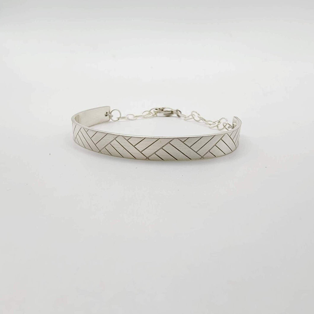 CONTACT US TO RECREATE THIS SOLD OUT STYLE Unisex Woven Mat Cuff - 925 Sterling Silver FJD$ - Adorn Pacific - Bracelets