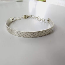 Load image into Gallery viewer, CONTACT US TO RECREATE THIS SOLD OUT STYLE Unisex Woven Mat Cuff - 925 Sterling Silver FJD$ - Adorn Pacific - Bracelets
