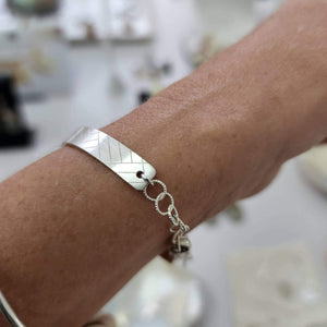 CONTACT US TO RECREATE THIS SOLD OUT STYLE Unisex Woven Mat Cuff - 925 Sterling Silver FJD$ - Adorn Pacific - Bracelets