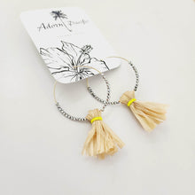 Load image into Gallery viewer, READY TO SHIP Vau and Glass Bead Hoop Earrings - 14k Gold Fill FJD$ - Adorn Pacific - Earrings
