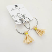 Load image into Gallery viewer, READY TO SHIP Vau and Glass Bead Hoop Earrings - 14k Gold Fill FJD$ - Adorn Pacific - Earrings
