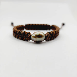 CONTACT US TO RECREATE THIS SOLD OUT STYLE Wax Cord Bracelet with Civa Saltwater Pearl - FJD$ - Adorn Pacific - All Products
