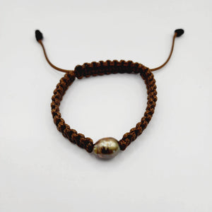 CONTACT US TO RECREATE THIS SOLD OUT STYLE Wax Cord Bracelet with Civa Saltwater Pearl - FJD$ - Adorn Pacific - All Products