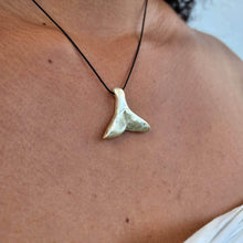 Load image into Gallery viewer, READY TO SHIP - Whale&#39;s Tail Necklace - 925 Sterling Silver &amp; Nylon FJD$ - Adorn Pacific - Necklaces

