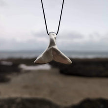 Load image into Gallery viewer, READY TO SHIP - Whale&#39;s Tail Necklace - 925 Sterling Silver &amp; Nylon FJD$ - Adorn Pacific - Necklaces
